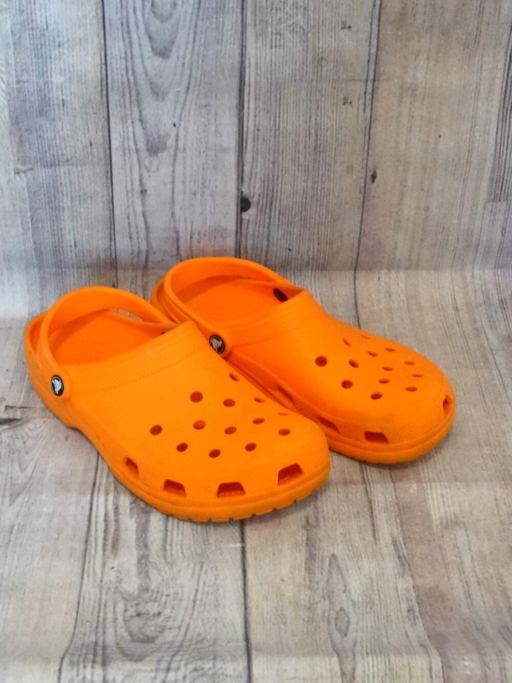 CROCS Classic Orange Clogs Womens Size 11/Mens Size 9
